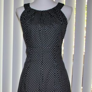 Nine West Black & White Polka Dot Dress